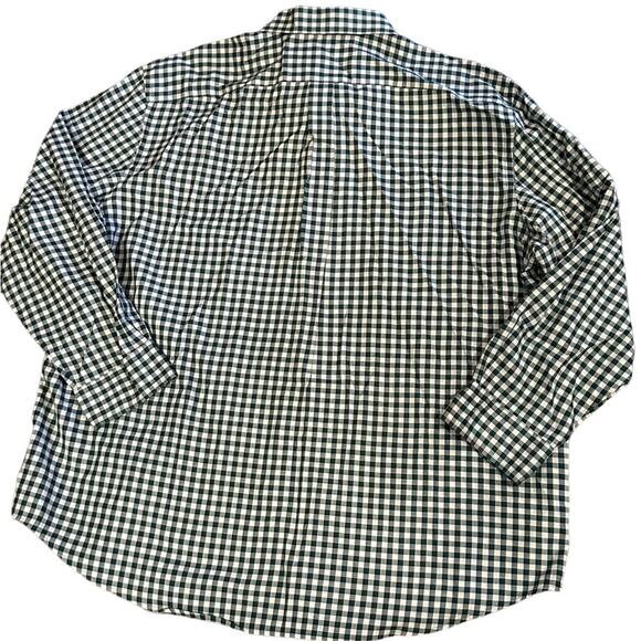 Vineyard Vines Mens XXL Dark Green and Lt. Gray Checked Long Sleeve Shirt - Picture 2 of 6